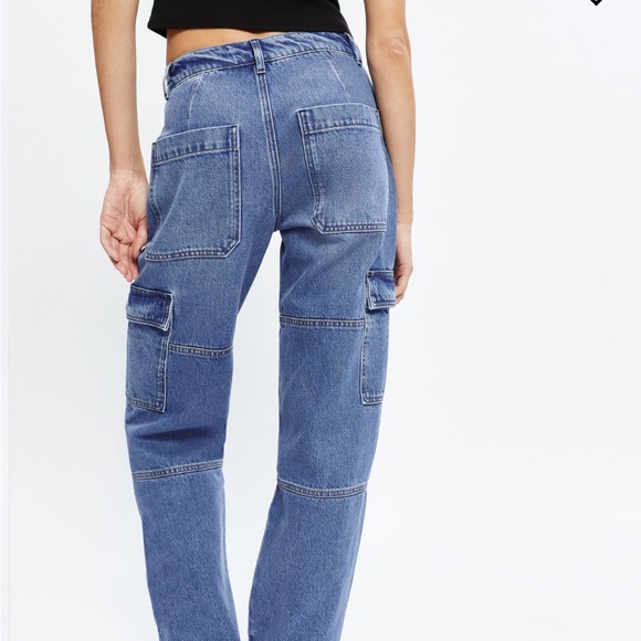 Reformation Mckenna Mid Rise Slouch Cargo Jeans - Picture 3 of 6